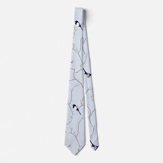 Winter BIrds Krawatte (Vorderseite)