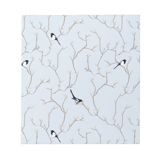 Winter BIrds Notizblock (Vorderseite)