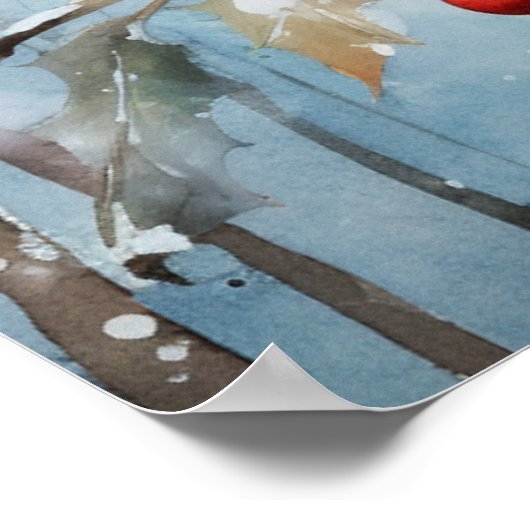 Winter Birds Poster (Ecke)