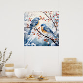 Winter Birds Poster (Küche)