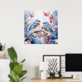 Winter Birds Poster (Heimbüro)