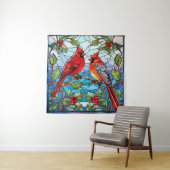 Winter Birds Tapestry Wandteppich (Beispiel)