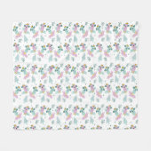 Winter Birds Weihnachtsbaume Iceberg Doodle Fleecedecke (Vorderseite (Horizontal))