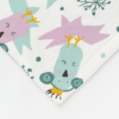 Winter Birds Weihnachtsbaume Iceberg Doodle Fleecedecke (Ecke)