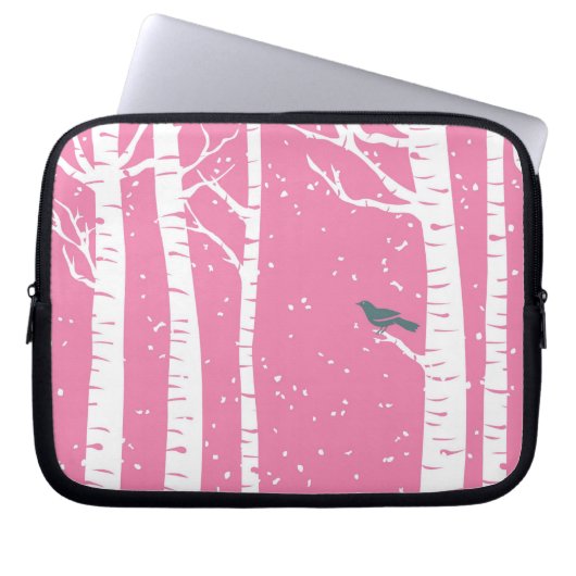 Winter-Birken-Baum (heutiger bester Preis) Laptopschutzhülle (Vorderseite)
