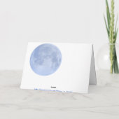 Winter-Birken-Sonnenwende-/Weihnachtenkarte Karte (Rückseite)