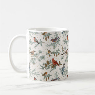 Winter Birnen und Kiefernzweige Muster Kaffeetasse