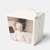 Winter Birthday Party Danke Geschenkschachtel (Rückseite)