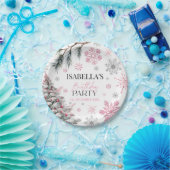 Winter Birthday Pink Pappteller (Party)