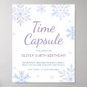 Winter Birthday Time Kapselunterschrift Poster (Vorne)