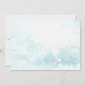 Winter Birthday wonederland Foto Einladung (Rückseite)