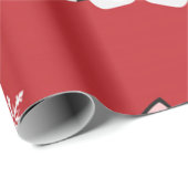 Winter Black Kitty Geschenkpapier (Rolleneckpunkt)