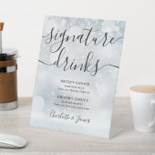 Winter Black Script Signature Drinks Sockelschild (In SItu)