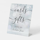 Winter Black Signature Script Cards und Geschenke Sockelschild (Vorderseite)