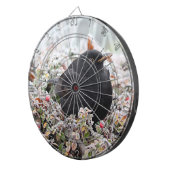 Winter Blackbird Dartscheibe (Vorderseite rechts)