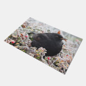 Winter Blackbird Fußmatte (Schrägansicht)