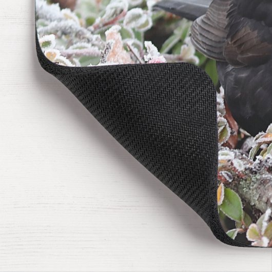 Winter Blackbird Mousepad (Ecke)