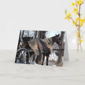 Winter Blanket Karte (Gelbe Blume)