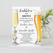 Winter-Blasen & -Biere bevor ich dusche Einladung (Stehend Vorderseite)