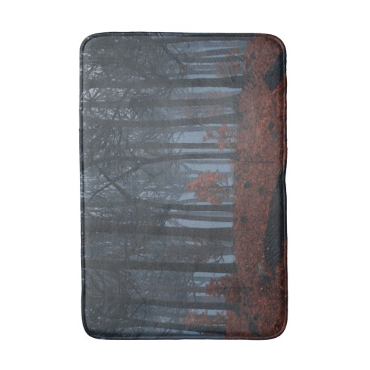 Winter Blätter Bathmat Badematte (Vorderseite Vertikal)