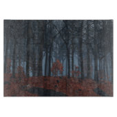 Winter Blätter Cutting Board Schneidebrett (Vorderseite)