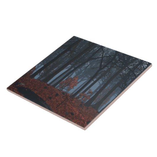 Winter Blätter Dekorative Tile / Trivet Fliese (Seite)