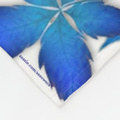 Winter Blätter Fleece Blanket (Ecke)