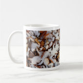 Winter-Blätter in SchneeNatur Kaffeetasse (Links)