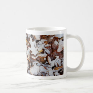 Winter-Blätter in SchneeNatur Kaffeetasse