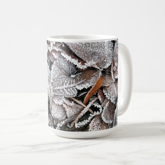 WINTER-BLÄTTER KAFFEETASSE (VorderseiteRechts)
