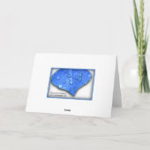 Winter-Blätter Karte (Rückseite)