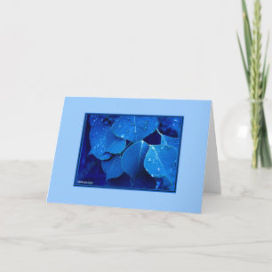 Winter-Blätter Karte