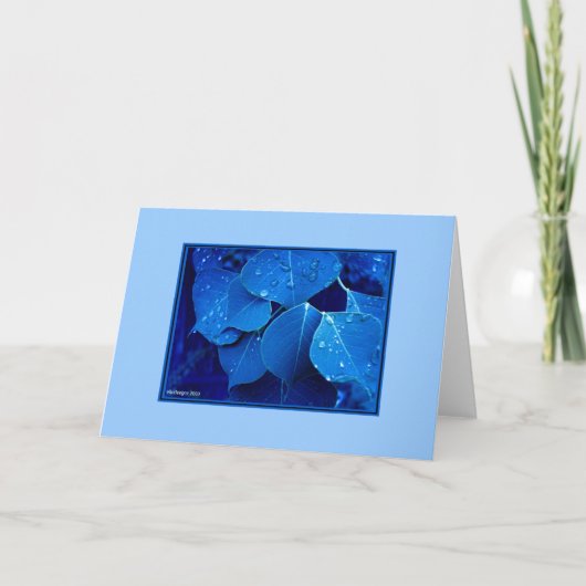 Winter-Blätter Karte (Vorderseite)