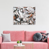 WINTER-BLÄTTER LEINWANDDRUCK (Insitu (Wohnzimmer))