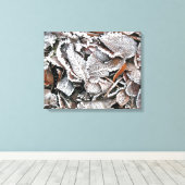 WINTER-BLÄTTER LEINWANDDRUCK (Insitu (Holzboden))