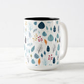 Winter Blätter Muster auf Ihrer Tasse (VorderseiteRechts)