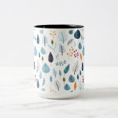 Winter Blätter Muster auf Ihrer Tasse (Mittel)