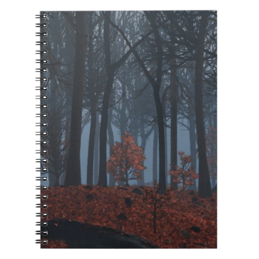 Winter-Blätter-Notebook Notizblock (Vorderseite)