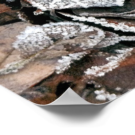 WINTER-BLÄTTER POSTER (Ecke)