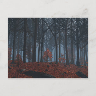 Winter-Blätter Postkarte