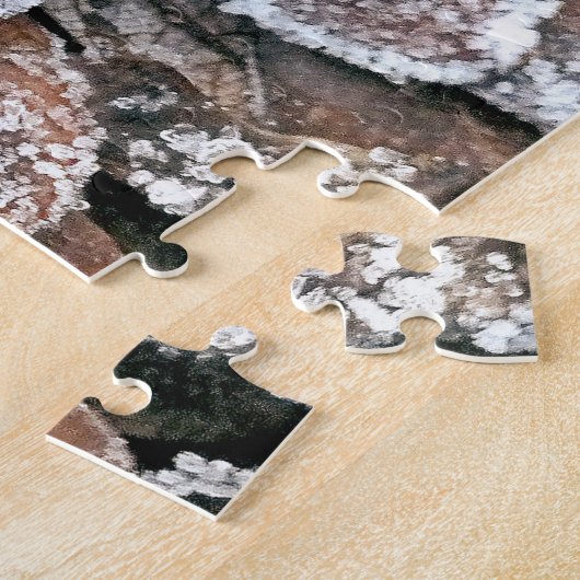 WINTER-BLÄTTER PUZZLE (Seite)