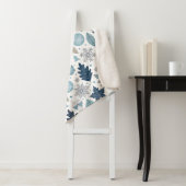 Winter Blätter und Schneeformen Sherpa Blanket Sherpadecke (Beispiel)