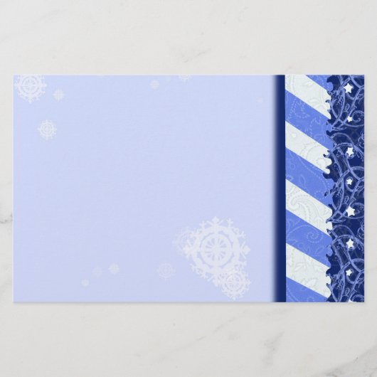 Winter-Blau Briefpapier (Vorderseite)