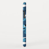 Winter-Blau-Camouflage Case-Mate iPhone Hülle (Hinten/Rechts)