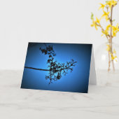 Winter Blau, Karte (Gelbe Blume)