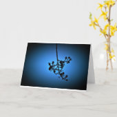 Winter Blau, Karte (Gelbe Blume)