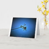 Winter Blau, Karte (Gelbe Blume)