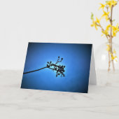 Winter Blau, Karte (Gelbe Blume)
