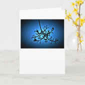 Winter Blau, Karte (Gelbe Blume)