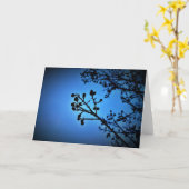 Winter Blau, Karte (Gelbe Blume)
